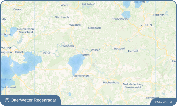 Wetter-Widget-Vorschau mit Vorhersagedaten für Heckenhof