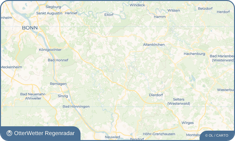 OtterWetter Regenradar-Widget Heckerfeld