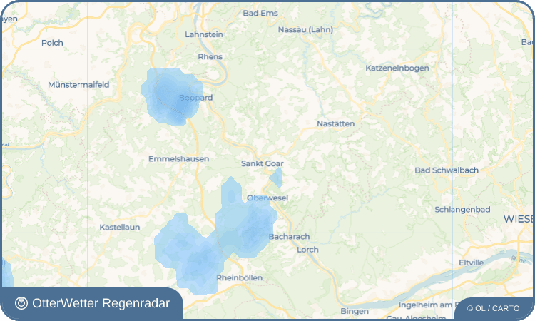 OtterWetter Regenradar-Widget Heide