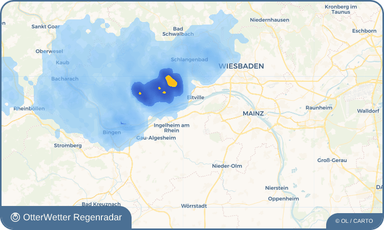 OtterWetter Regenradar-Widget Heidesheim am Rhein