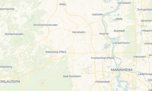 Regenradar Vorschaubild - Aktuelle Niederschläge in Heidesheim und Umgebung