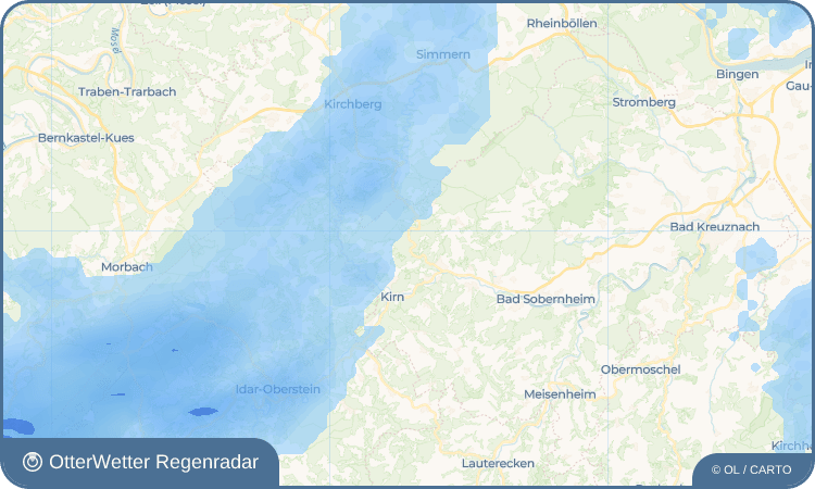 OtterWetter Regenradar-Widget Heinzenberg