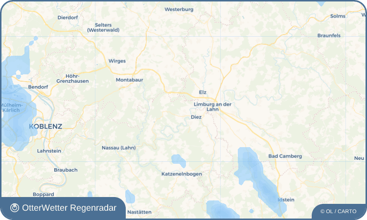 OtterWetter Regenradar-Widget Heistenbach