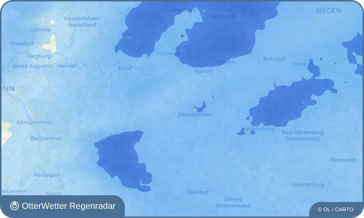 OtterWetter Regenradar-Widget Helmenzen