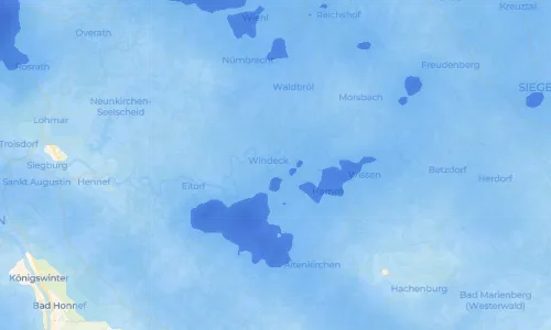 Regenradar Helpenstell: aktuelle Niederschläge in Helpenstell und Umgebung, Stand 22. Oktober 2026 um 0:25 Uhr