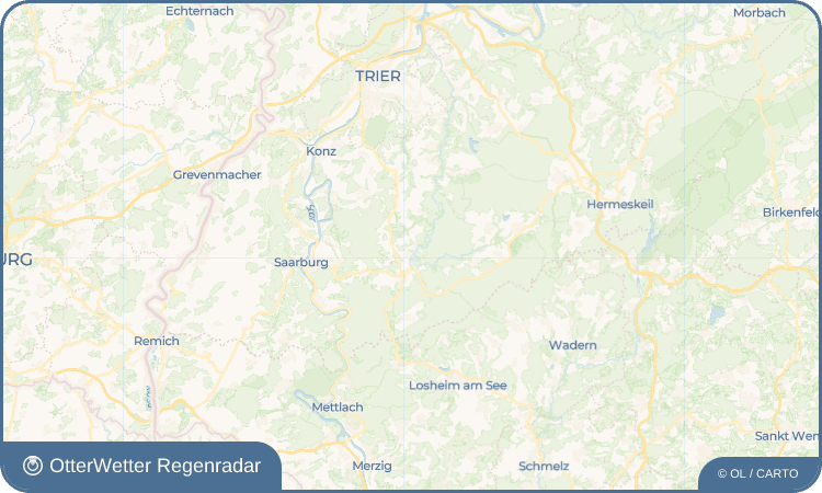 Wetter-Widget-Vorschau mit Vorhersagedaten für Hentern