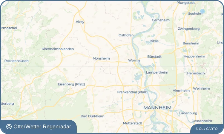 Wetter-Widget-Vorschau mit Vorhersagedaten für Heppenheim