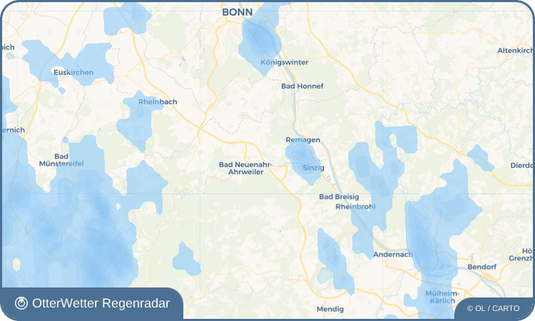 OtterWetter Regenradar-Widget Heppingen