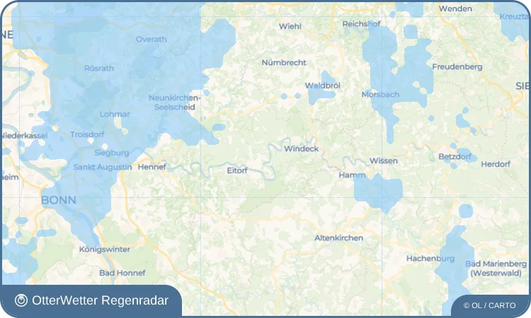 Widget-Vorschau für Herchen Wetter-Widget-Vorschau mit Vorhersagedaten für Herchen