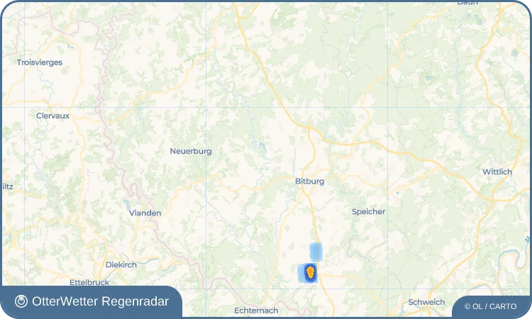 Wetter-Widget-Vorschau mit Vorhersagedaten für Hermesdorf