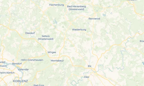 Regenradar Vorschaubild - Aktuelle Niederschläge in Herschbach (Oberwesterwald) und Umgebung