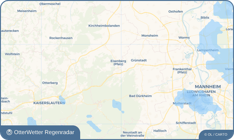 OtterWetter Regenradar-Widget Hettenleidelheim