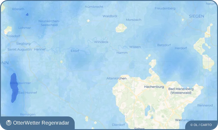 Wetter-Widget-Vorschau mit Vorhersagedaten für Heupelzen