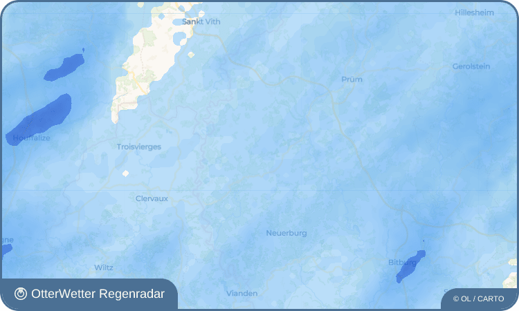 Widget-Vorschau für Hickeshausen Wetter-Widget-Vorschau mit Vorhersagedaten für Hickeshausen