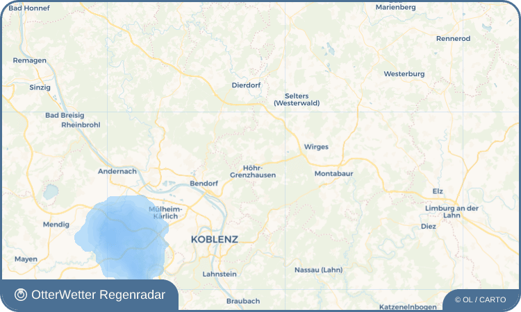 OtterWetter Regenradar-Widget Hilgert