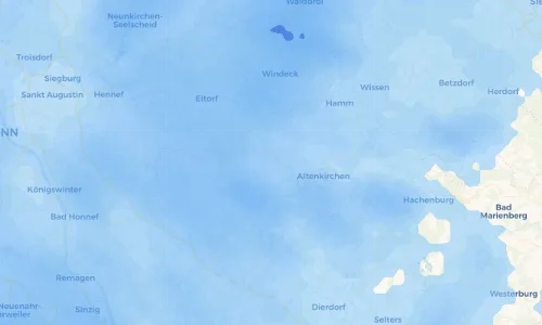 Regenradar Vorschaubild - Aktuelle Niederschläge in Hilkhausen und Umgebung