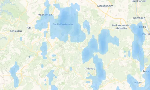 Regenradar Vorschaubild - Aktuelle Niederschläge in Hilterscheid und Umgebung
