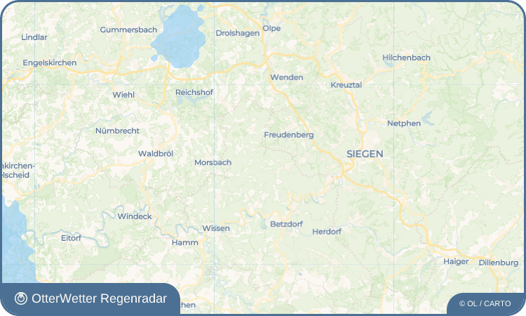OtterWetter Regenradar-Widget Hinhausen
