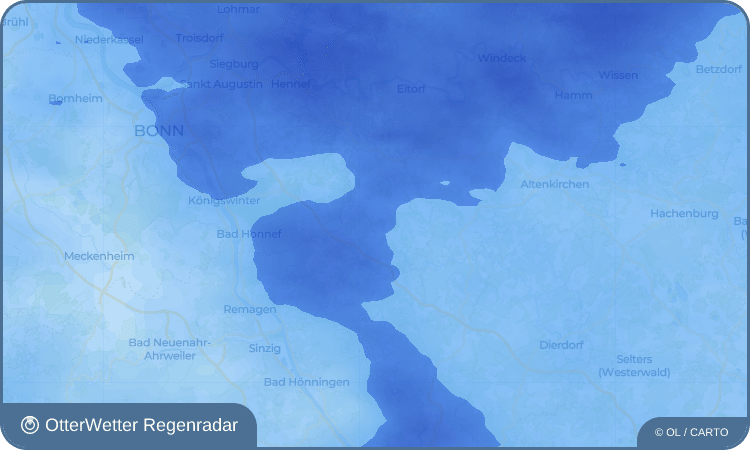 OtterWetter Regenradar-Widget Hinterplag
