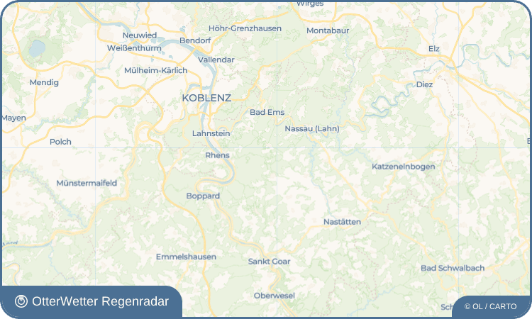OtterWetter Regenradar-Widget Hinterwald