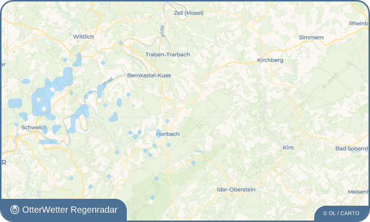 OtterWetter Regenradar-Widget Hinzerath
