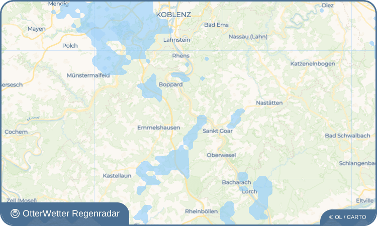 OtterWetter Regenradar-Widget Hirzenach