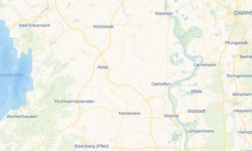 Regenradar Vorschaubild - Aktuelle Niederschläge in Hochborn und Umgebung