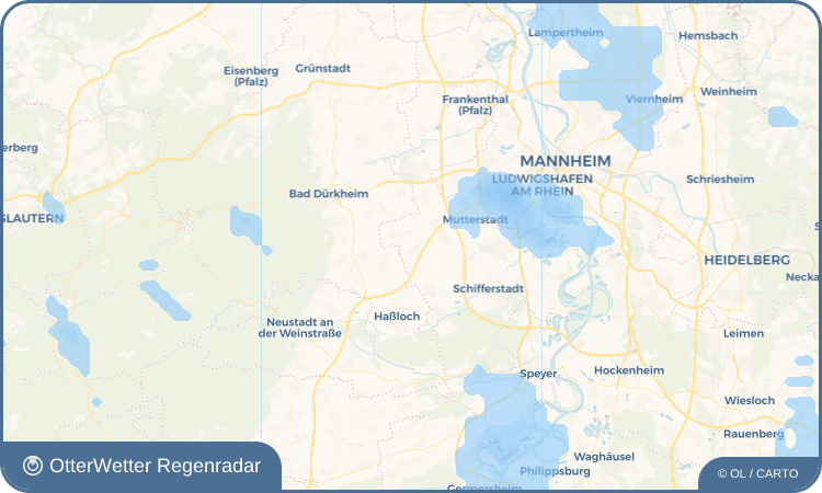 OtterWetter Regenradar-Widget Hochdorf-Assenheim