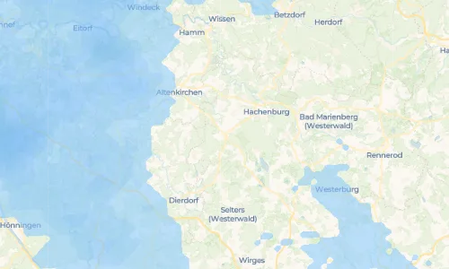Regenradar Vorschaubild - Aktuelle Niederschläge in Höchstenbach und Umgebung