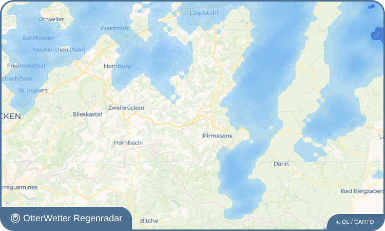 OtterWetter Regenradar-Widget Höheischweiler