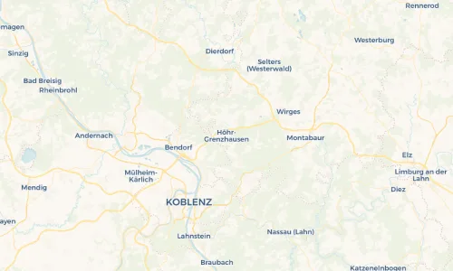 Regenradar Vorschaubild - Aktuelle Niederschläge in Höhr-Grenzhausen und Umgebung