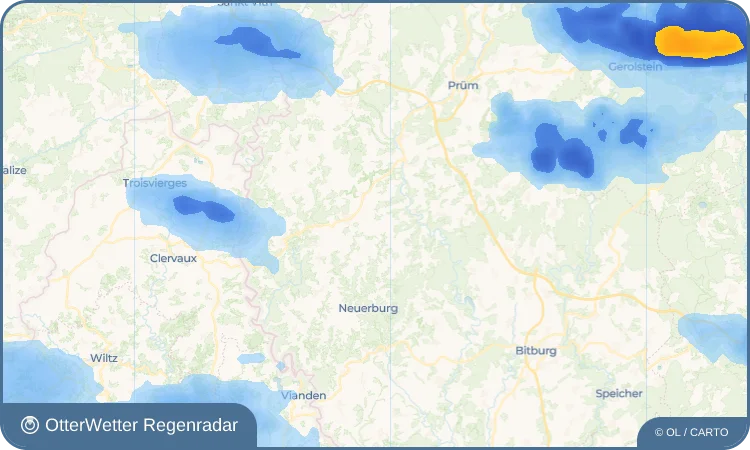 Widget-Vorschau für Hölzchen Wetter-Widget-Vorschau mit Vorhersagedaten für Hölzchen