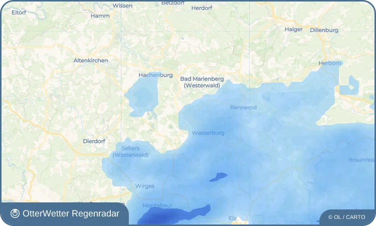 Widget-Vorschau für Hölzenhausen Wetter-Widget-Vorschau mit Vorhersagedaten für Hölzenhausen