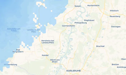 Regenradar Vorschaubild - Aktuelle Niederschläge in Hördt und Umgebung