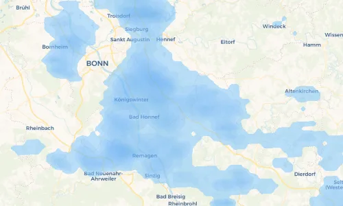 Regenradar Vorschaubild - Aktuelle Niederschläge in Hövel und Umgebung