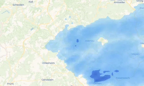 Regenradar Vorschaubild - Aktuelle Niederschläge in Hoffeld und Umgebung