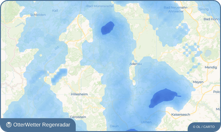 OtterWetter Regenradar-Widget Hoffeld
