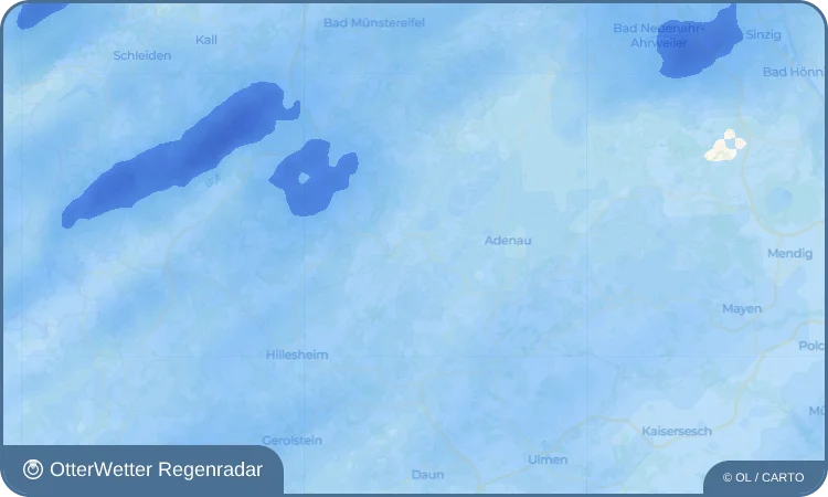 Wetter-Widget-Vorschau mit Vorhersagedaten für Hoffeld