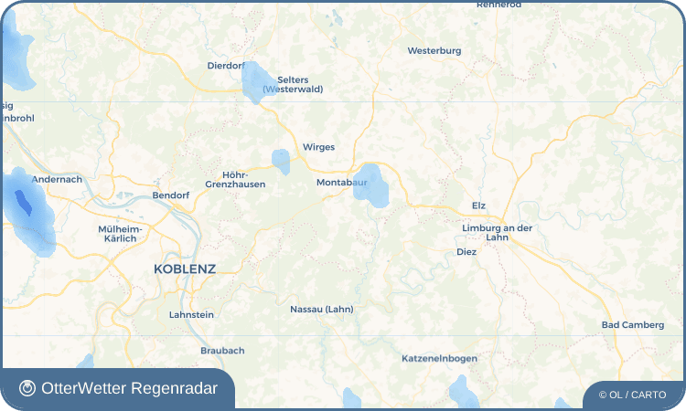 Widget-Vorschau für Holler Wetter-Widget-Vorschau mit Vorhersagedaten für Holler