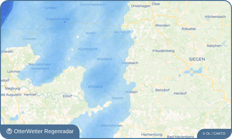 OtterWetter Regenradar-Widget Holpe