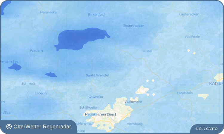 OtterWetter Regenradar-Widget Hoof