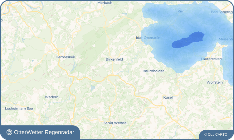 OtterWetter Regenradar-Widget Hoppstädten-Weiersbach