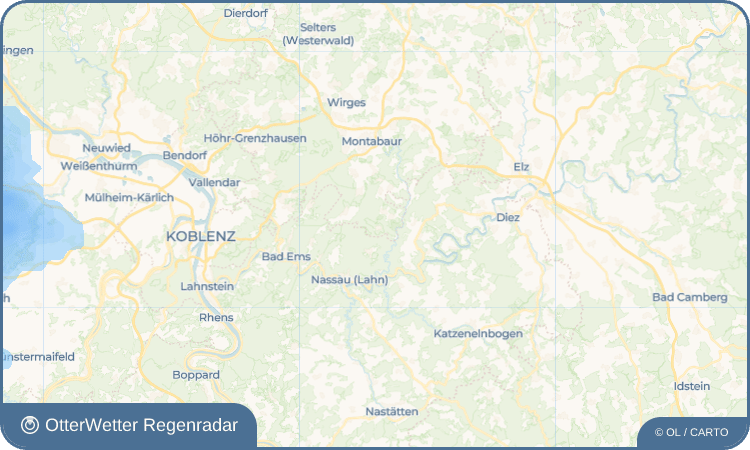 OtterWetter Regenradar-Widget Hübingen