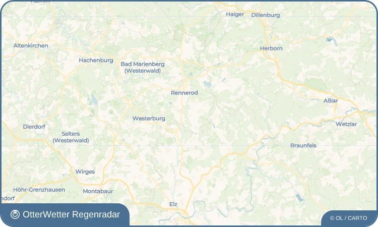 Wetter-Widget-Vorschau mit Vorhersagedaten für Hüblingen