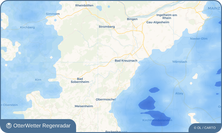 OtterWetter Regenradar-Widget Hüffelsheim