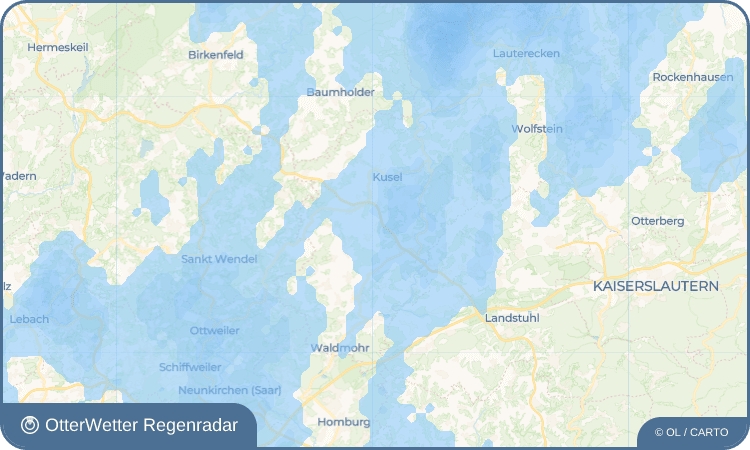 OtterWetter Regenradar-Widget Hüffler