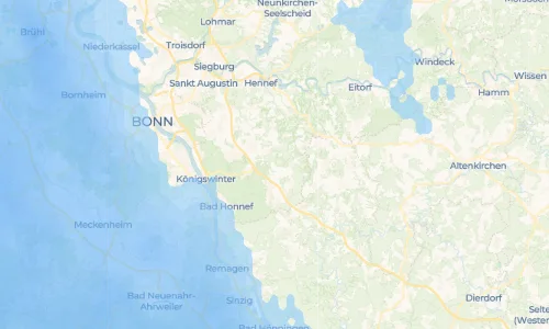 Regenradar Vorschaubild - Aktuelle Niederschläge in Hühnerberg und Umgebung