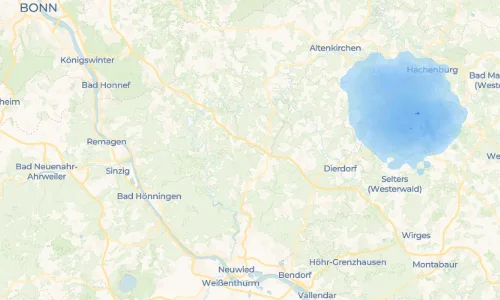 Regenradar Hümmerich: aktuelle Niederschläge in Hümmerich und Umgebung, Stand 24. Oktober 2026 um 8:00 Uhr