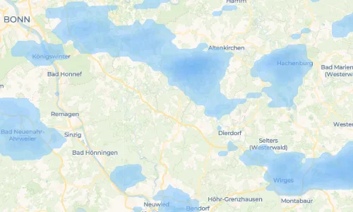 Regenradar Vorschaubild - Aktuelle Niederschläge in Huf und Umgebung