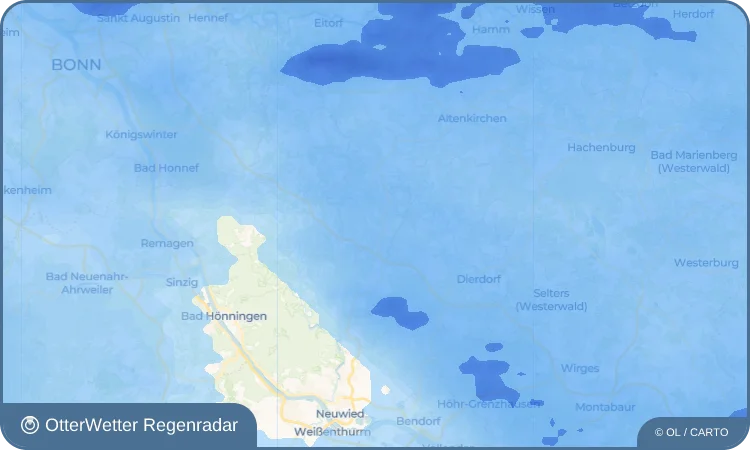 Widget-Vorschau für Huf Wetter-Widget-Vorschau mit Vorhersagedaten für Huf